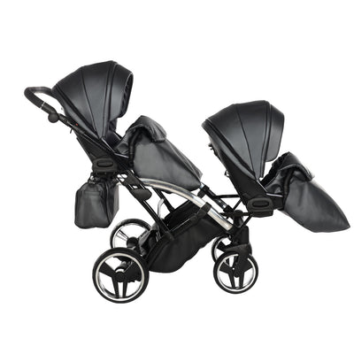 JUNAMA FLUO LINE ANTHRACITE DUO SLIM - 4IN1 (INCLUDES 2 X CAR SEAT & 2 X ISOFIX BASE)