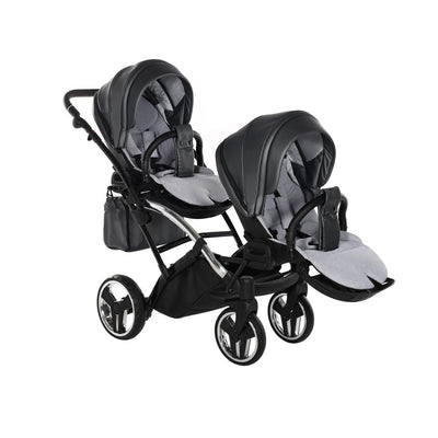 JUNAMA FLUO LINE ANTHRACITE DUO SLIM - 4IN1 (INCLUDES 2 X CAR SEAT & 2 X ISOFIX BASE)