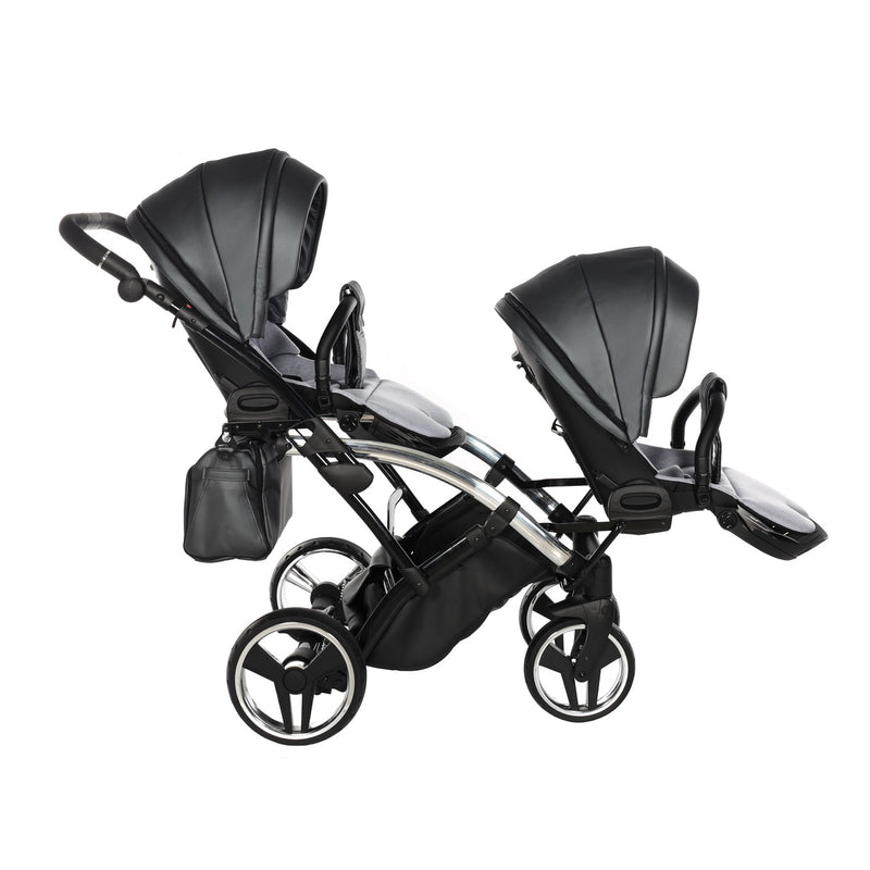 JUNAMA FLUO LINE ANTHRACITE DUO SLIM - 4IN1 (INCLUDES 2 X CAR SEAT & 2 X ISOFIX BASE)