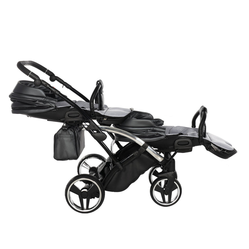 JUNAMA FLUO LINE ANTHRACITE DUO SLIM - 4IN1 (INCLUDES 2 X CAR SEAT & 2 X ISOFIX BASE)