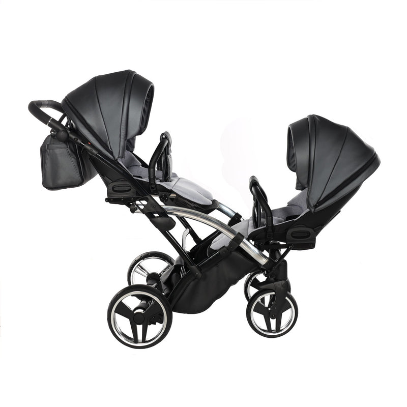 JUNAMA FLUO LINE ANTHRACITE DUO SLIM - 4IN1 (INCLUDES 2 X CAR SEAT & 2 X ISOFIX BASE)