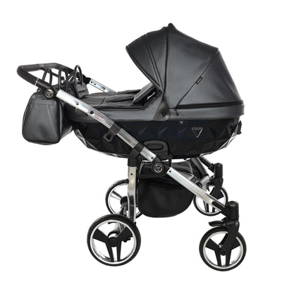 JUNAMA FLUO LINE ANTHRACITE DUO - 2IN1 (2 X CARRYCOTS & 2 X SEAT UNITS)