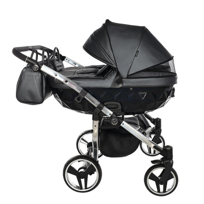 JUNAMA FLUO LINE ANTHRACITE DUO - 2IN1 (2 X CARRYCOTS & 2 X SEAT UNITS)