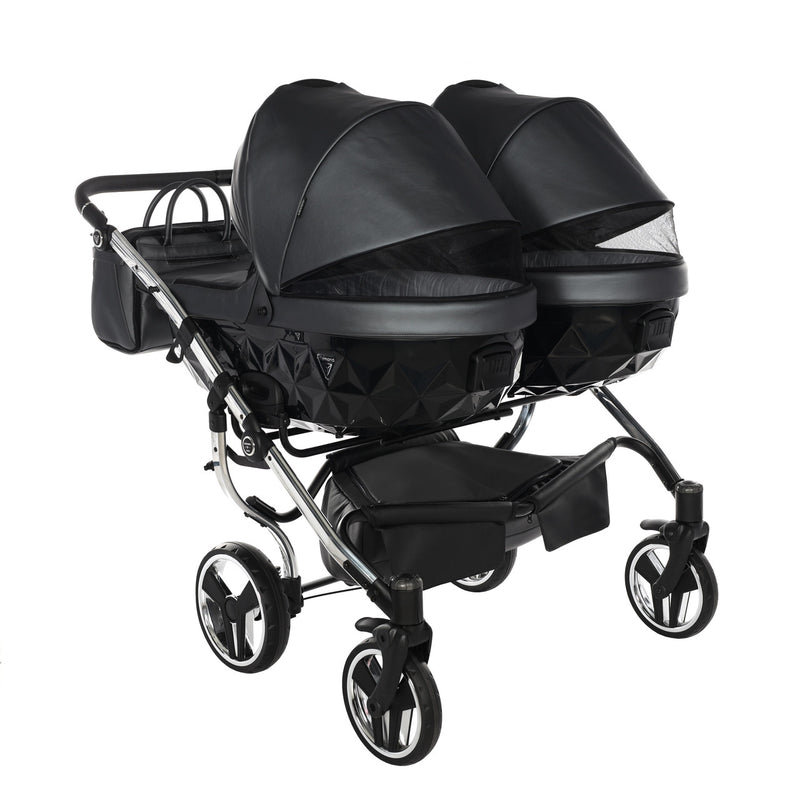 JUNAMA FLUO LINE ANTHRACITE DUO - 2IN1 (2 X CARRYCOTS & 2 X SEAT UNITS)