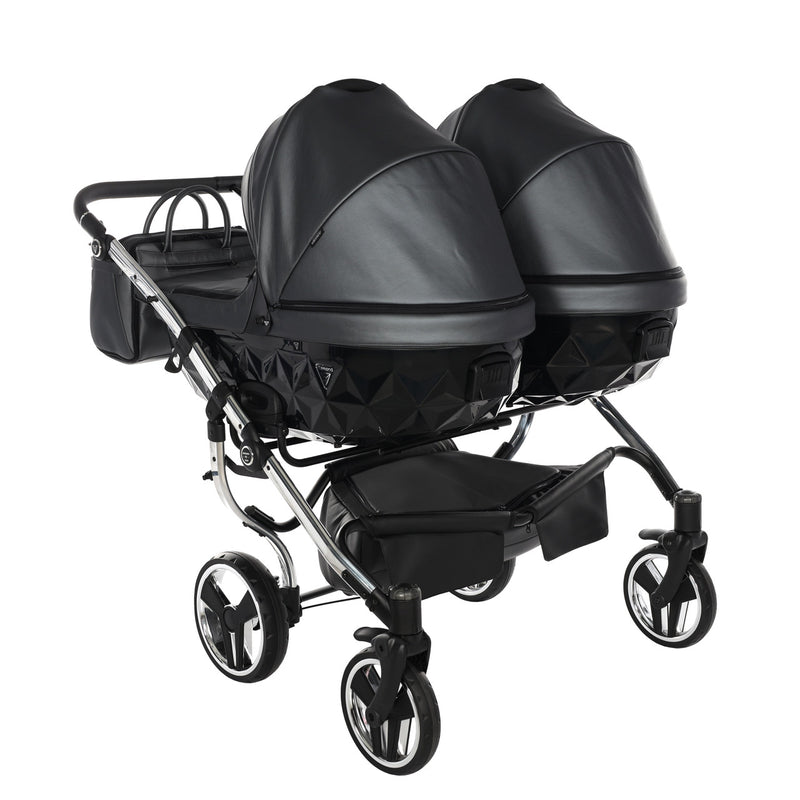 JUNAMA FLUO LINE ANTHRACITE DUO - 2IN1 (2 X CARRYCOTS & 2 X SEAT UNITS)