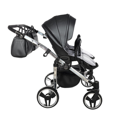 JUNAMA FLUO LINE ANTHRACITE DUO - 2IN1 (2 X CARRYCOTS & 2 X SEAT UNITS)