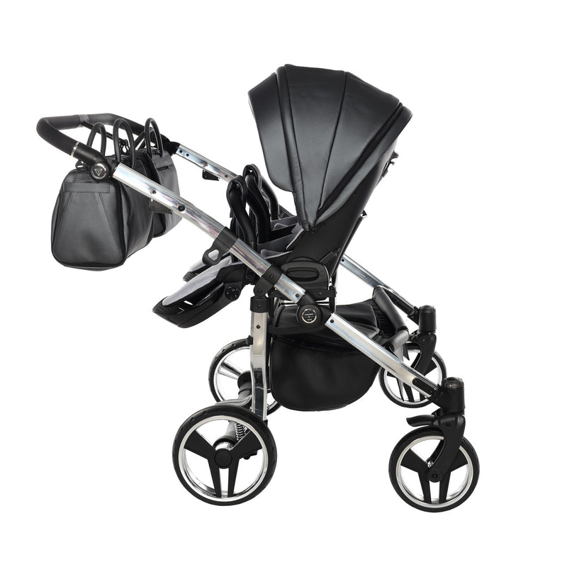 JUNAMA FLUO LINE ANTHRACITE DUO - 2IN1 (2 X CARRYCOTS & 2 X SEAT UNITS)