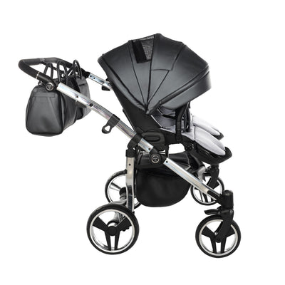 JUNAMA FLUO LINE ANTHRACITE DUO - 2IN1 (2 X CARRYCOTS & 2 X SEAT UNITS)