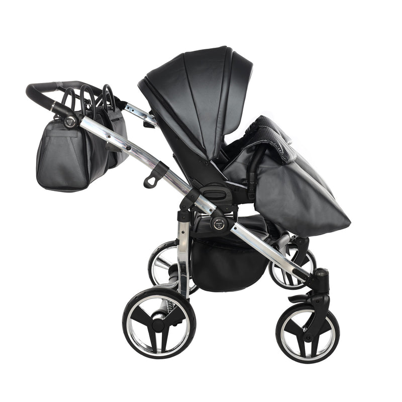 JUNAMA FLUO LINE ANTHRACITE DUO - 2IN1 (2 X CARRYCOTS & 2 X SEAT UNITS)