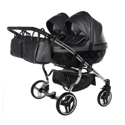 JUNAMA FLUO LINE ANTHRACITE DUO - 2IN1 (2 X CARRYCOTS & 2 X SEAT UNITS)