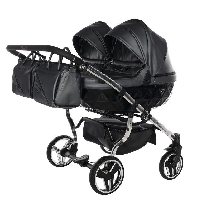 JUNAMA FLUO LINE ANTHRACITE DUO - 2IN1 (2 X CARRYCOTS & 2 X SEAT UNITS)