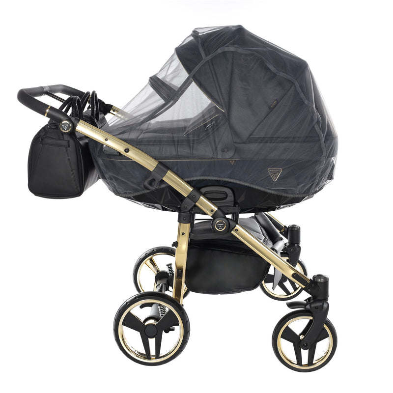 JUNAMA FLUO LINE DUO BLACK GOLD - 2IN1 (2 X CARRYCOTS & 2 X SEAT UNITS)