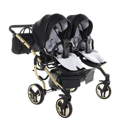 JUNAMA FLUO LINE DUO BLACK GOLD - 2IN1 (2 X CARRYCOTS & 2 X SEAT UNITS)