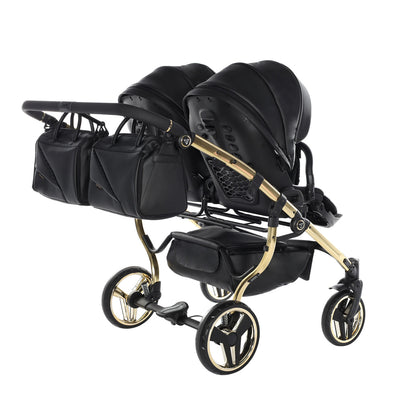 JUNAMA FLUO LINE DUO BLACK GOLD - 2IN1 (2 X CARRYCOTS & 2 X SEAT UNITS)