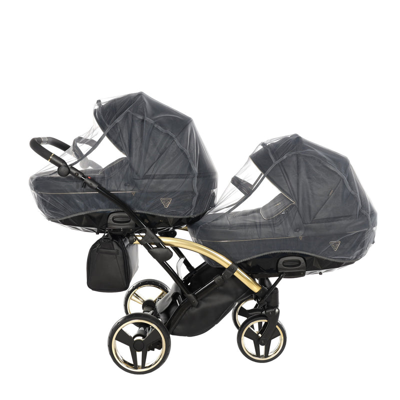 JUNAMA FLUO LINE BLACK GOLD DUO SLIM - 2IN1 (2 X CARRYCOTS & 2 X SEAT UNITS)