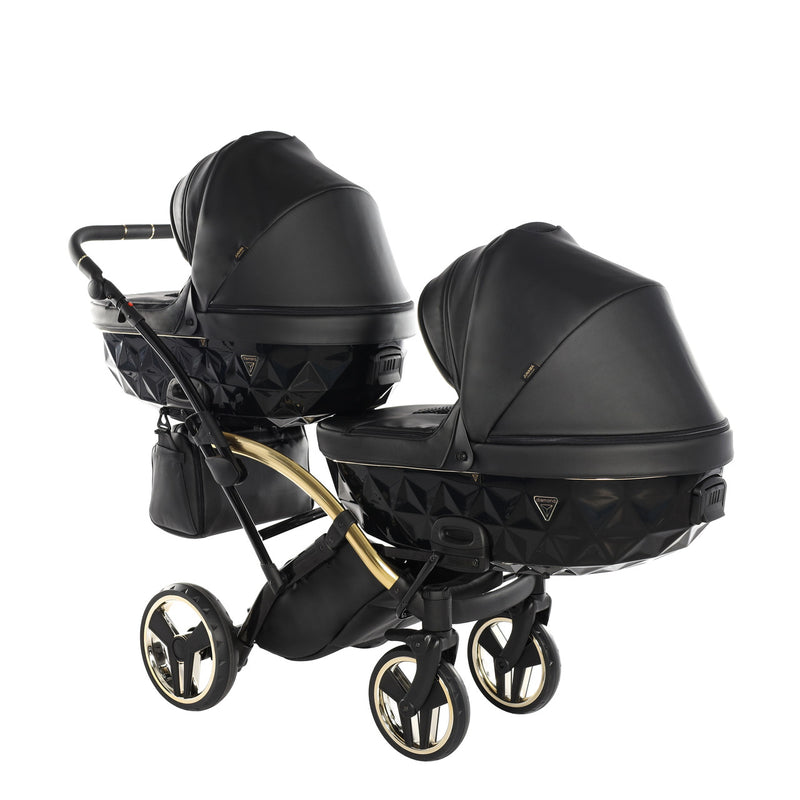 JUNAMA FLUO LINE BLACK GOLD DUO SLIM - 2IN1 (2 X CARRYCOTS & 2 X SEAT UNITS)