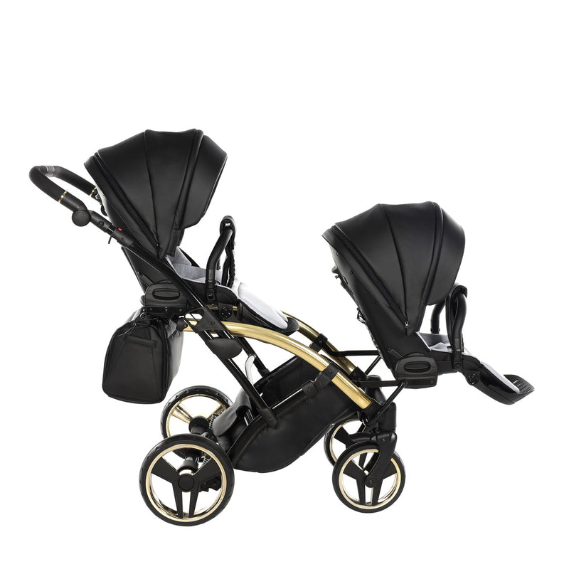 JUNAMA FLUO LINE BLACK GOLD DUO SLIM - 2IN1 (2 X CARRYCOTS & 2 X SEAT UNITS)