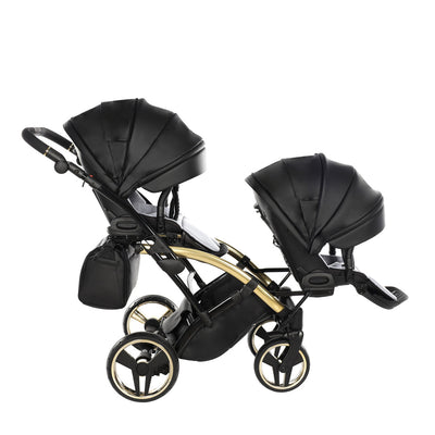 JUNAMA FLUO LINE BLACK GOLD DUO SLIM - 2IN1 (2 X CARRYCOTS & 2 X SEAT UNITS)