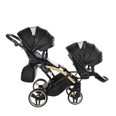 JUNAMA FLUO LINE BLACK GOLD DUO SLIM - 2IN1 (2 X CARRYCOTS & 2 X SEAT UNITS)