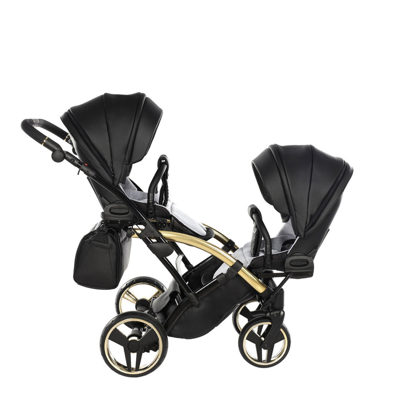 JUNAMA FLUO LINE BLACK GOLD DUO SLIM - 2IN1 (2 X CARRYCOTS & 2 X SEAT UNITS)