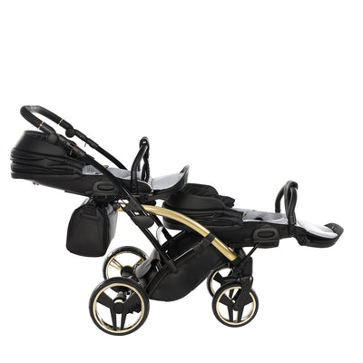 JUNAMA FLUO LINE BLACK GOLD DUO SLIM - 2IN1 (2 X CARRYCOTS & 2 X SEAT UNITS)