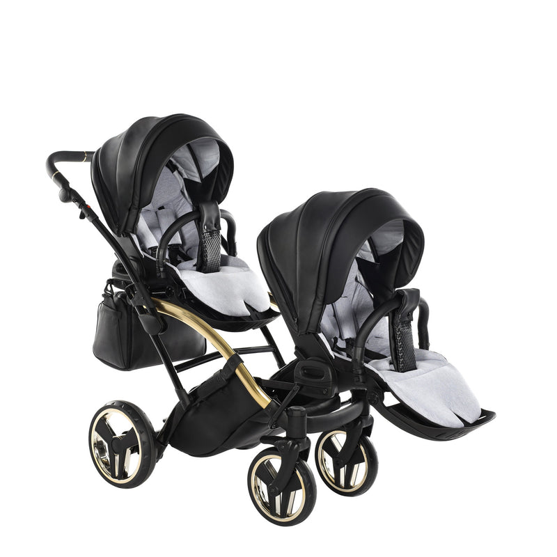 JUNAMA FLUO LINE BLACK GOLD DUO SLIM - 2IN1 (2 X CARRYCOTS & 2 X SEAT UNITS)