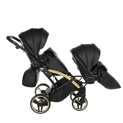 JUNAMA FLUO LINE BLACK GOLD DUO SLIM - 2IN1 (2 X CARRYCOTS & 2 X SEAT UNITS)