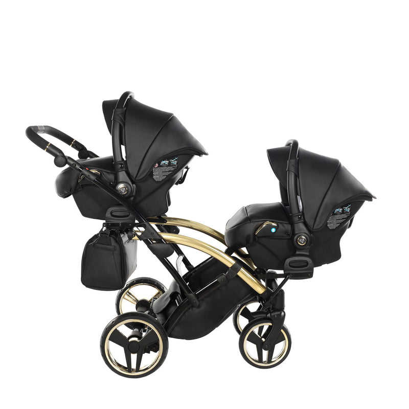 JUNAMA FLUO LINE BLACK GOLD DUO SLIM - 2IN1 (2 X CARRYCOTS & 2 X SEAT UNITS)