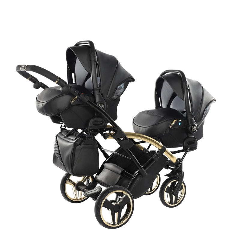 JUNAMA FLUO LINE BLACK GOLD DUO SLIM - 2IN1 (2 X CARRYCOTS & 2 X SEAT UNITS)