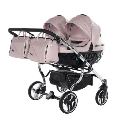 JUNAMA FLUO LINE DUO PINK - 2IN1 (2 X CARRYCOTS & 2 X SEAT UNITS)