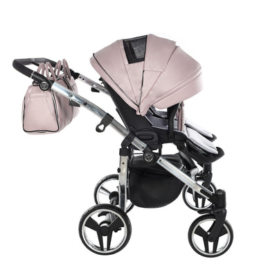 JUNAMA FLUO LINE DUO PINK - 2IN1 (2 X CARRYCOTS & 2 X SEAT UNITS)