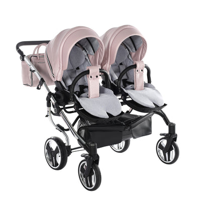 JUNAMA FLUO LINE DUO PINK - 2IN1 (2 X CARRYCOTS & 2 X SEAT UNITS)