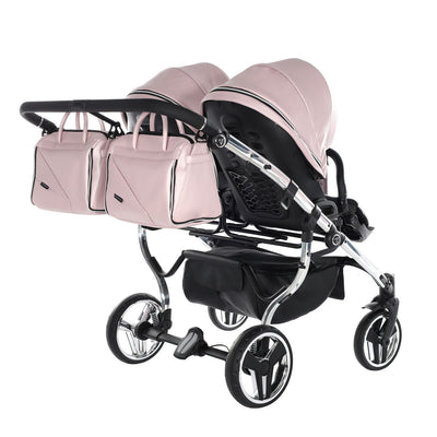 JUNAMA FLUO LINE DUO PINK - 2IN1 (2 X CARRYCOTS & 2 X SEAT UNITS)