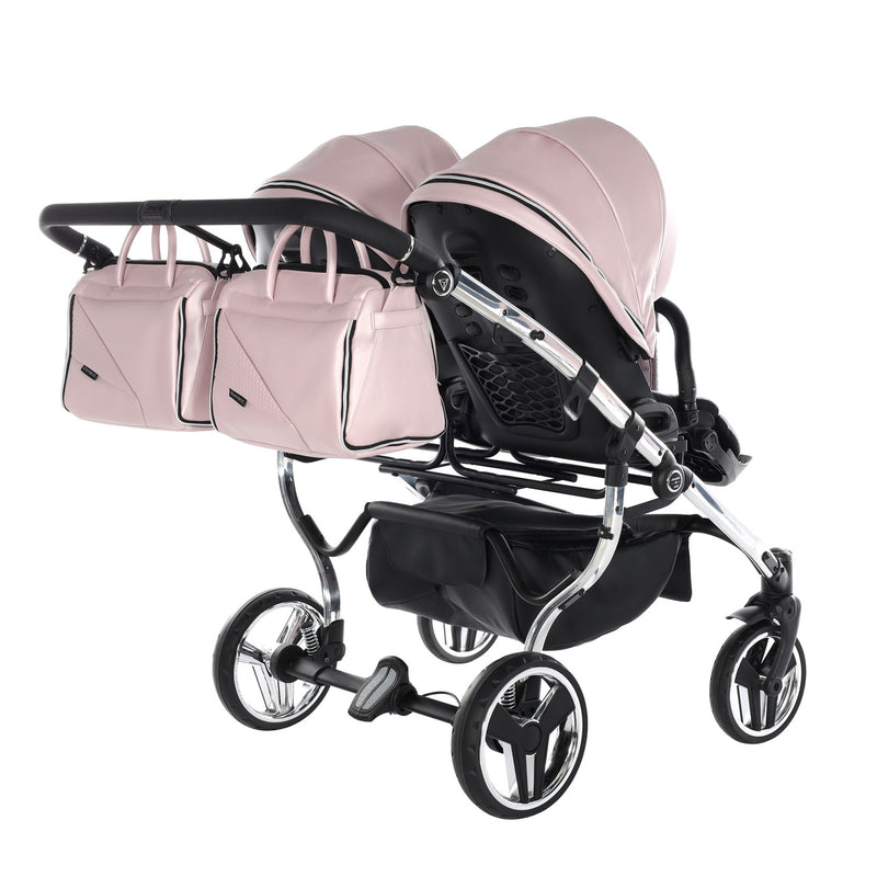 JUNAMA FLUO LINE DUO PINK - 2IN1 (2 X CARRYCOTS & 2 X SEAT UNITS)