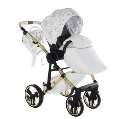 JUNAMA HEART WHITE GOLD - 4IN1 (INCLUDES CAR SEAT & ISOFIX BASE)