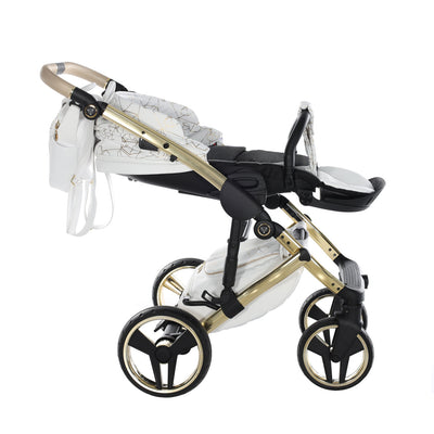 JUNAMA HEART WHITE GOLD - 3IN1 (INCLUDES CAR SEAT)