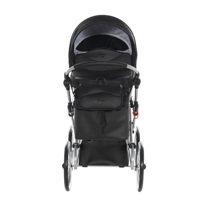 JUNAMA DOLCE BLACK SILVER DOLL'S PRAM