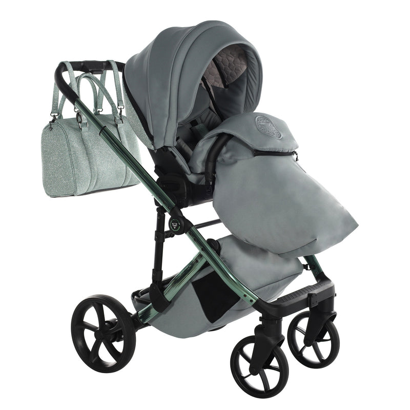 JUNAMA GLITTER MINT - 4IN1 (INCLUDES CAR SEAT & ISOFIX BASE)