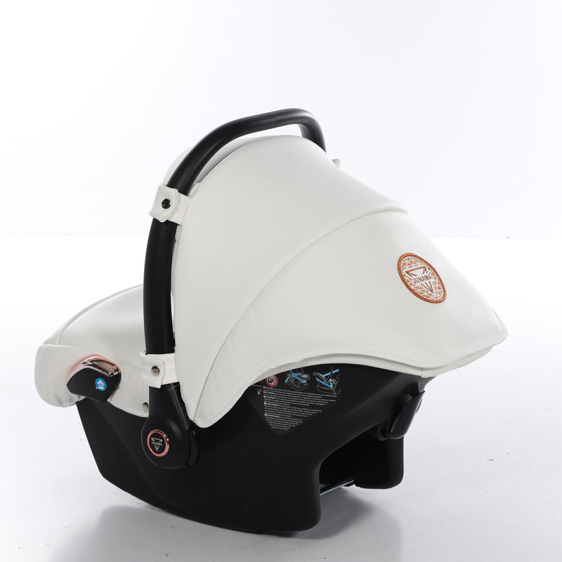 JUNAMA HANDCRAFT WHITE ROSE GOLD - 3IN1 (INCLUDES CAR SEAT)