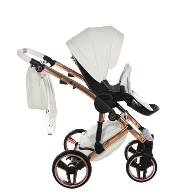 JUNAMA HANDCRAFT WHITE ROSE GOLD - 3IN1 (INCLUDES CAR SEAT)