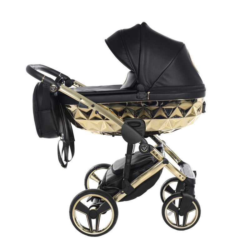 JUNAMA HANDCRAFT BLACK GOLD - 4IN1 (INCLUDES CAR SEAT & ISOFIX BASE)