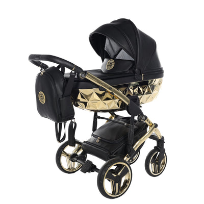 JUNAMA HANDCRAFT BLACK GOLD - 4IN1 (INCLUDES CAR SEAT & ISOFIX BASE)