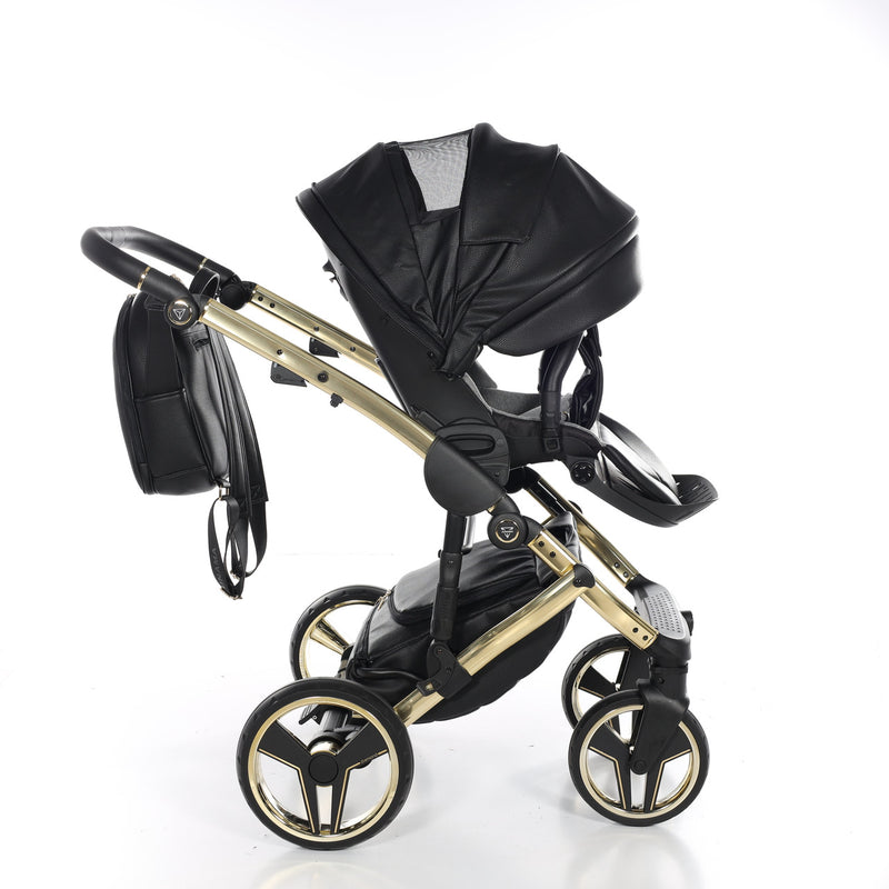 JUNAMA HANDCRAFT BLACK GOLD - 4IN1 (INCLUDES CAR SEAT & ISOFIX BASE)