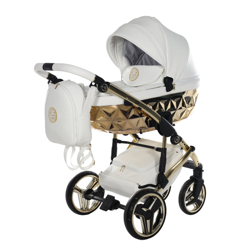 JUNAMA HANDCRAFT WHITE GOLD - 3IN1 (INCLUDES CAR SEAT)