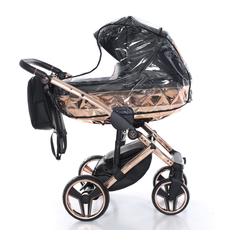 JUNAMA HANDCRAFT BLACK ROSE GOLD - 3IN1 (INCLUDES CAR SEAT)