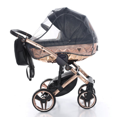 JUNAMA HANDCRAFT BLACK ROSE GOLD - 3IN1 (INCLUDES CAR SEAT)