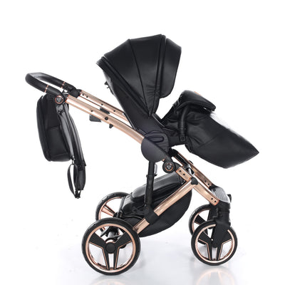 JUNAMA HANDCRAFT BLACK ROSE GOLD - 3IN1 (INCLUDES CAR SEAT)