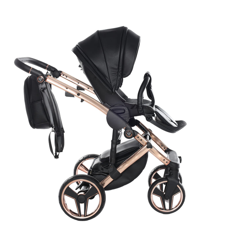 JUNAMA HANDCRAFT BLACK ROSE GOLD - 3IN1 (INCLUDES CAR SEAT)