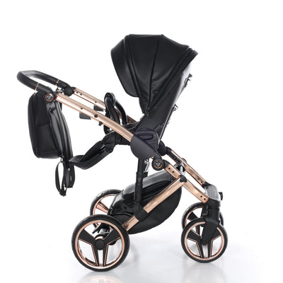 JUNAMA HANDCRAFT BLACK ROSE GOLD - 3IN1 (INCLUDES CAR SEAT)