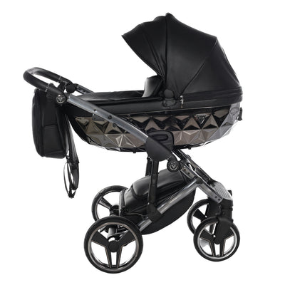 JUNAMA HANDCRAFT BLACK - 4IN1 (INCLUDES CAR SEAT & ISOFIX BASE)